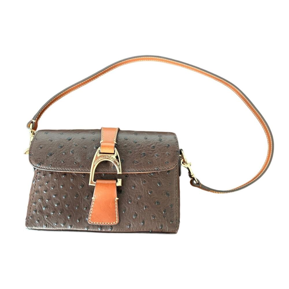 Dooney & Bourke Ostrich Embossed Leather Handbag